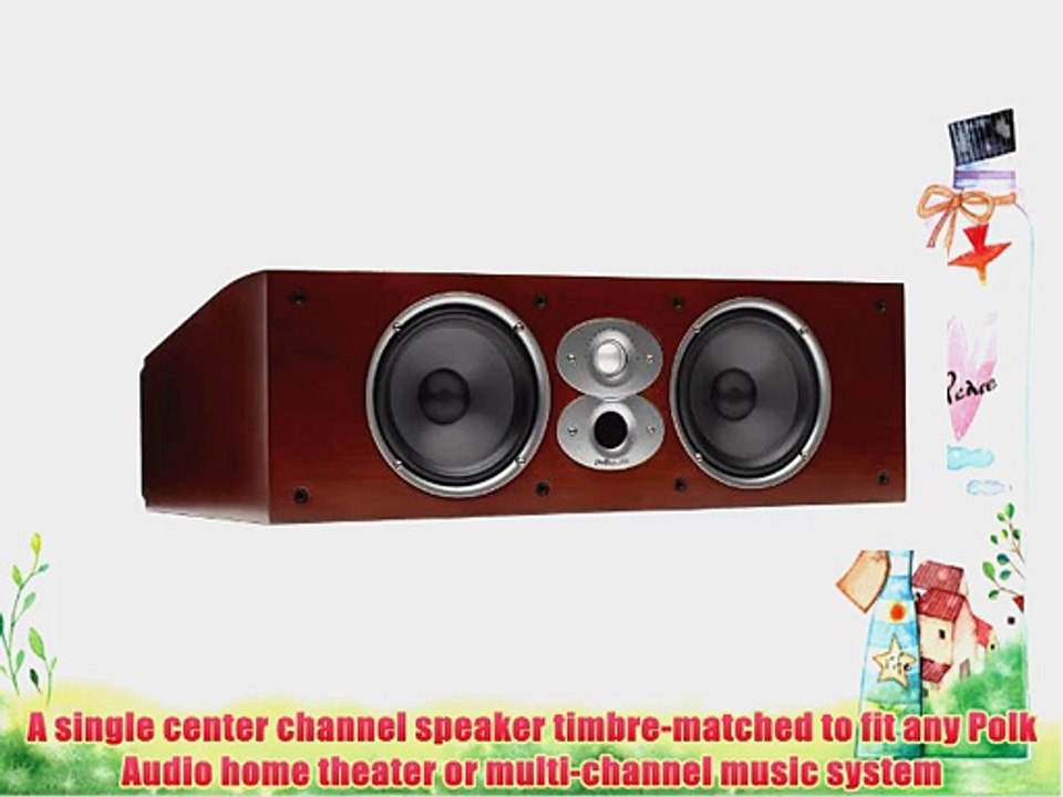 Polk Audio CSI A6 Center Channel Speaker (Single Cherry)