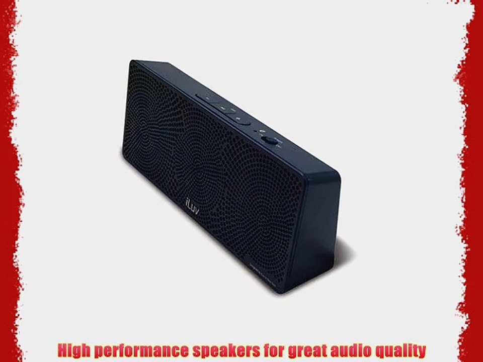 iLuv MobiTour Wireless Bluetooth Speaker for All Bluetooth Devices (iPhone 6 / 5S / 5C / 5