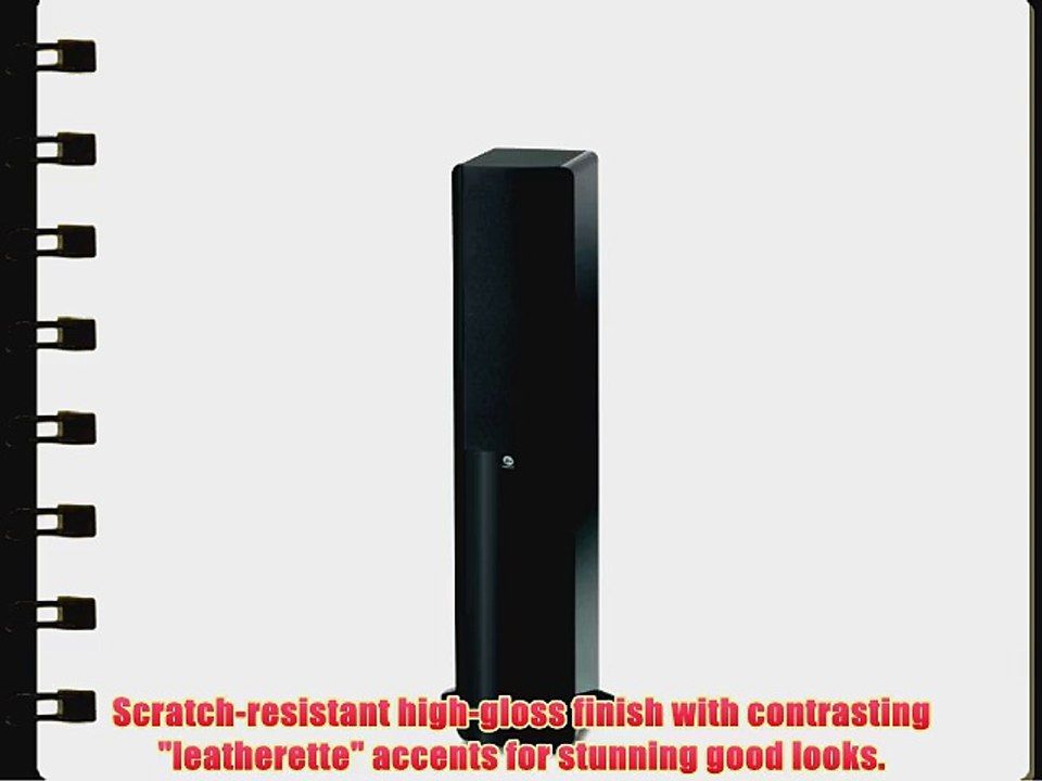 Boston Acoustics A 250 Dual 5.25-Inch Woofer Two-Way Floor Standing Speaker (Gloss Black)