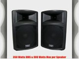 Podium Pro PP1503A 1 Pair 1800 Watts Band DJ PA Karaoke Active Powered 15 Loud Speakers w/