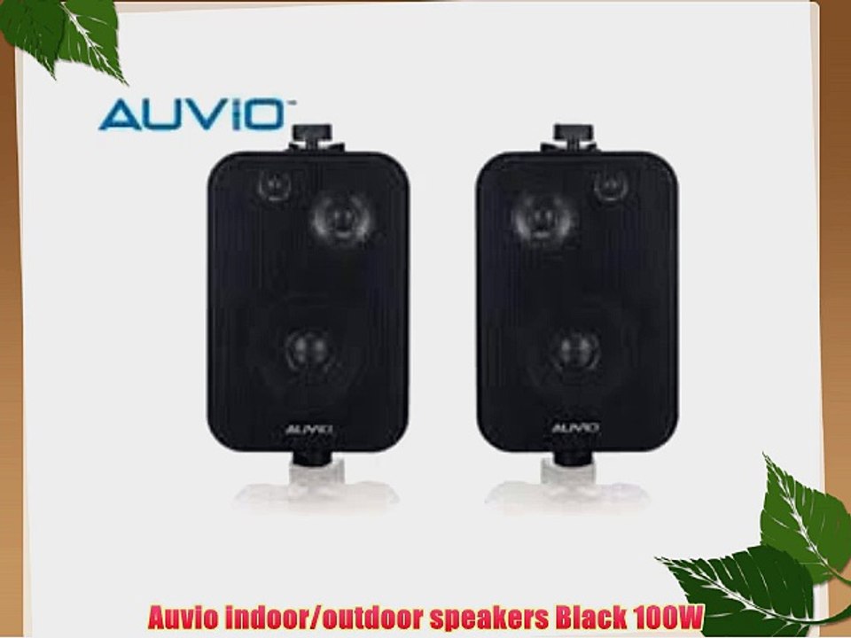 Auvio indoor/outdoor speakers Black 100W