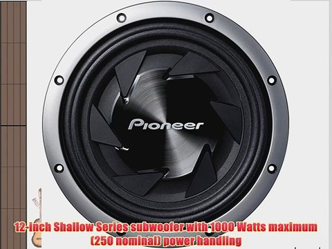 Pioneer TS-SW301 12-Inch 1000W Maximum 250W Nominal Shallow-Mount Subwoofer