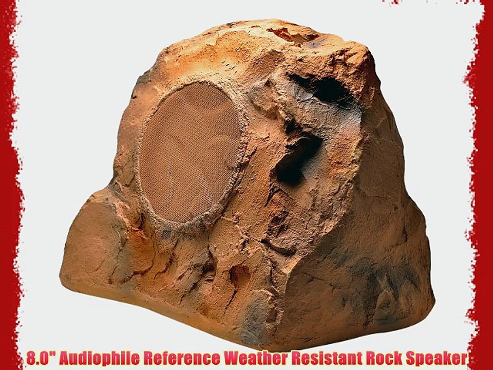 OSD Audio RS850 8-inch High Power Single Outdoor 200-Watt Rock Speaker Canyon Brown