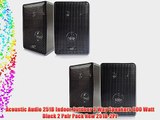 Acoustic Audio 251B Indoor Outdoor 3 Way Speakers 800 Watt Black 2 Pair Pack New 251B-2Pr