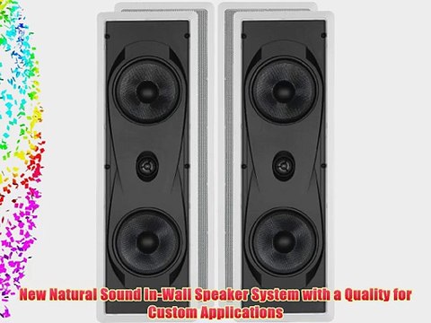 Yamaha Natural Sound Custom Easy-to-install In-Wall Flush Mount 2-Way 150 watts Speaker Set