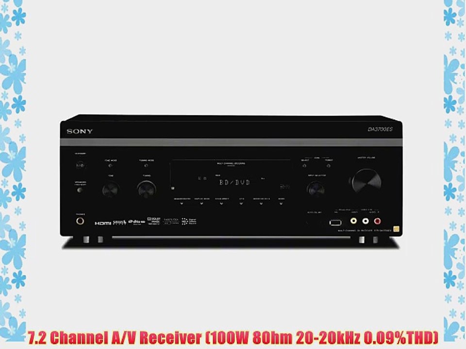 Sony STR-DA3700ES 7.2 Channel Networked A/V Receiver with Streaming Video and Audio