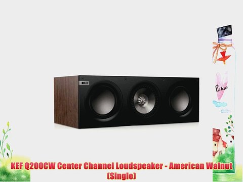 KEF Q200CW Center Channel Loudspeaker - American Walnut (Single)