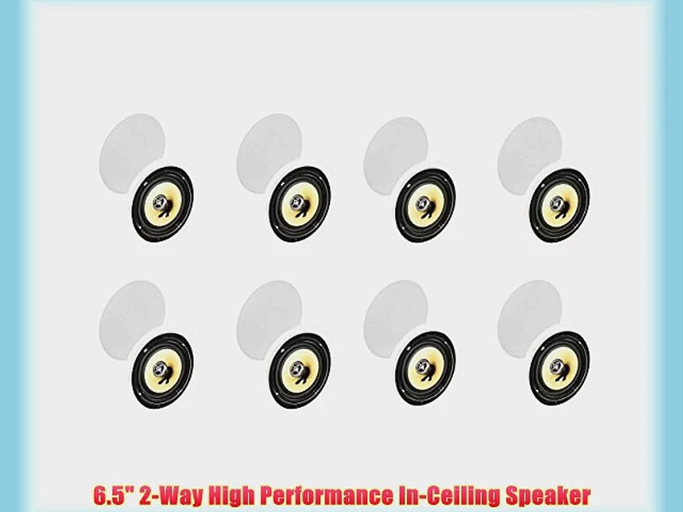 16) VM AUDIO Elux 6.5 200 Watt In Ceiling/Wall Surround Home Speakers (Sixteen)