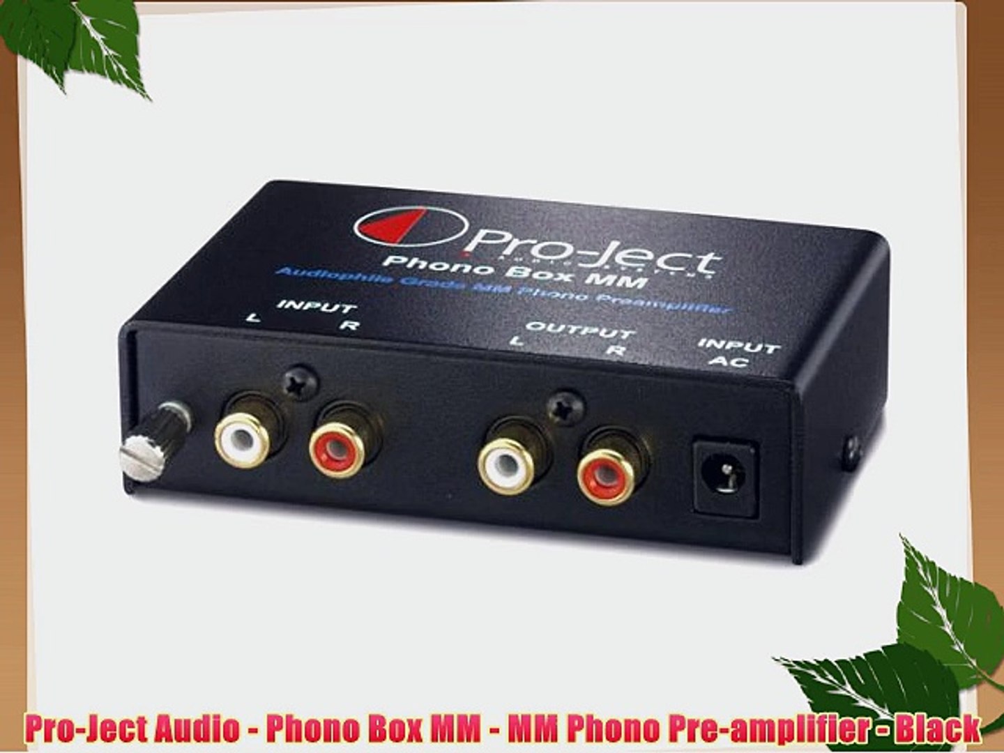 Pro-Ject Audio - Phono Box MM - MM Phono Pre-amplifier - Black - video  Dailymotion