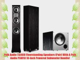 Polk Audio TSi400 Floorstanding Speakers (Pair) With A Polk Audio PSW10 10-Inch Powered Subwoofer