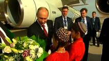 Putin Lands in Turkmenistan for COMMONWEALTH SUMMIT (CIS) 