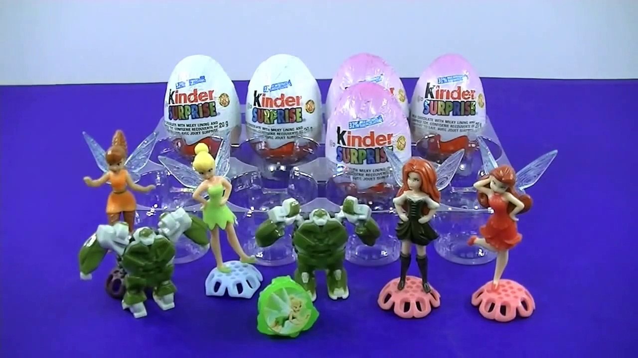 NEW 12 Kinder Surprise Eggs LIMITED EDITION Disney Fairies, Transformers Disney Toy Club