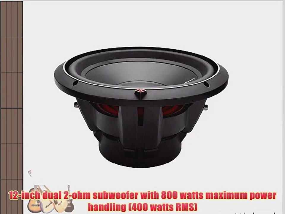 Rockford Fosgate P2D2-12 Punch P2 DVC 2-Ohm 12-Inch 400-Watt RMS 800-Watt Peak Subwoofer