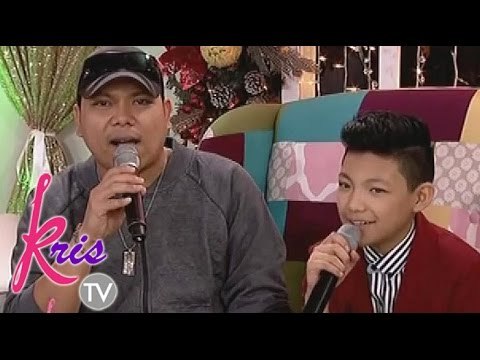 Daddy Lindon at Darren sings on Kris TV