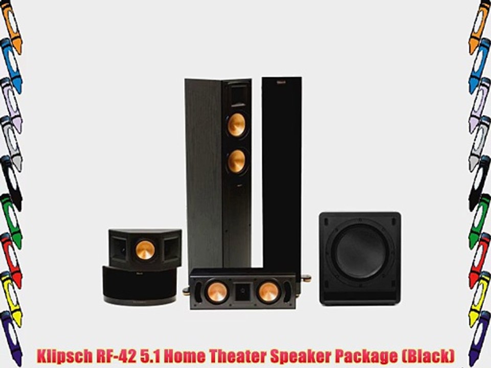 Klipsch RF-42 5.1 Home Theater Speaker Package (Black)
