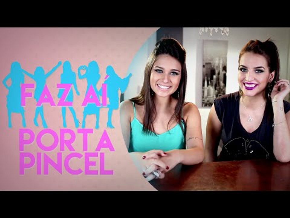 ESTOJO PARA PINCEIS E RIMEL SEM BORRAR - Faz aí com Bruna Unzueta, Fla Pavanelli e Luara Costa