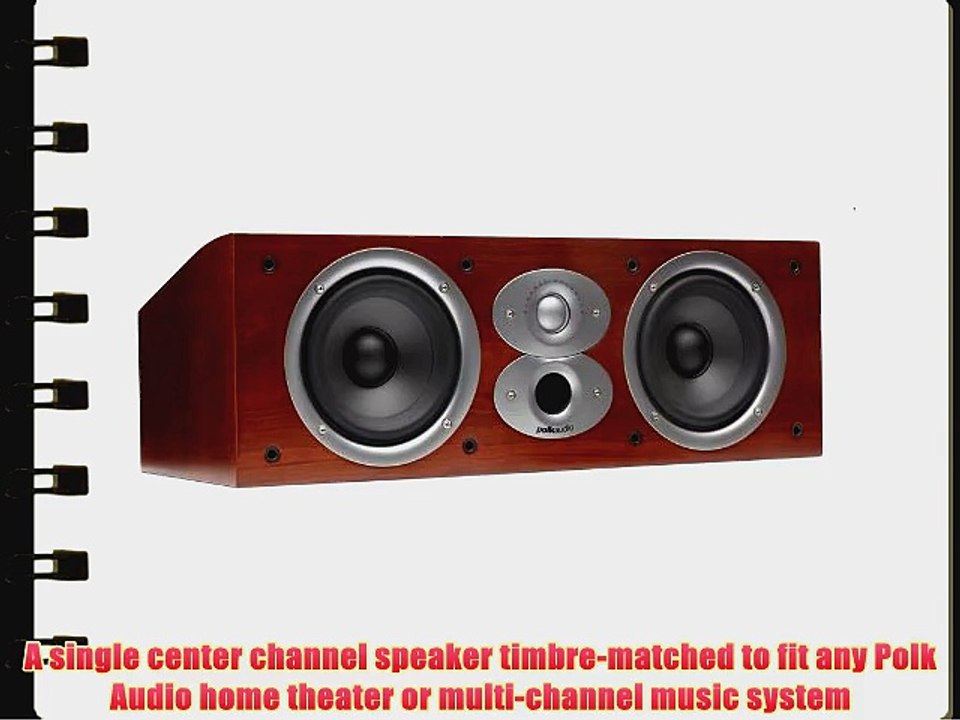 Polk Audio CSI A4 Center Channel Speaker (Single Cherry)