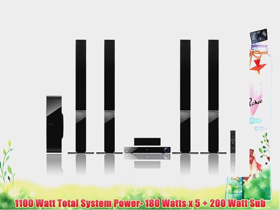 Pioneer HTZ-BD51 5.1 Blu-ray Home Theater System with Receiver Tower Speakers Sub Woofer