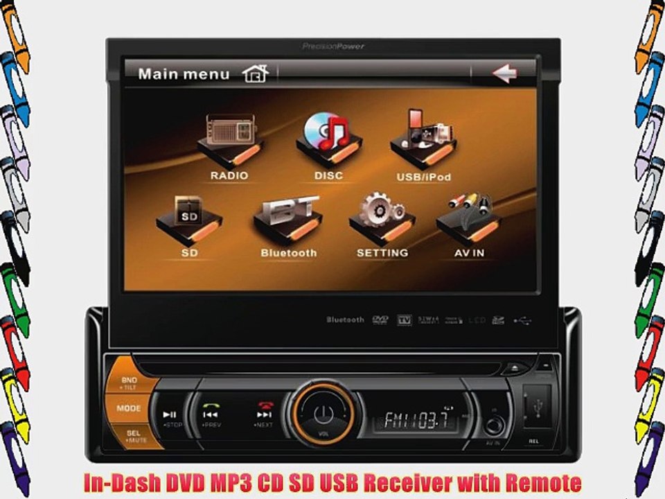 Precision Power PVI.170BI 7-Inch Precision Power Single-din In-dash Receiver