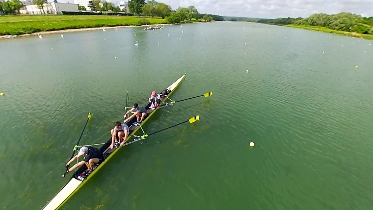 Survol en drone DJI F450 - Entrainement Aviron