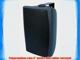 MCM Custom Audio 50-8891 Indoor / Outdoor Speaker Pair (black) 8 70V/8ohm