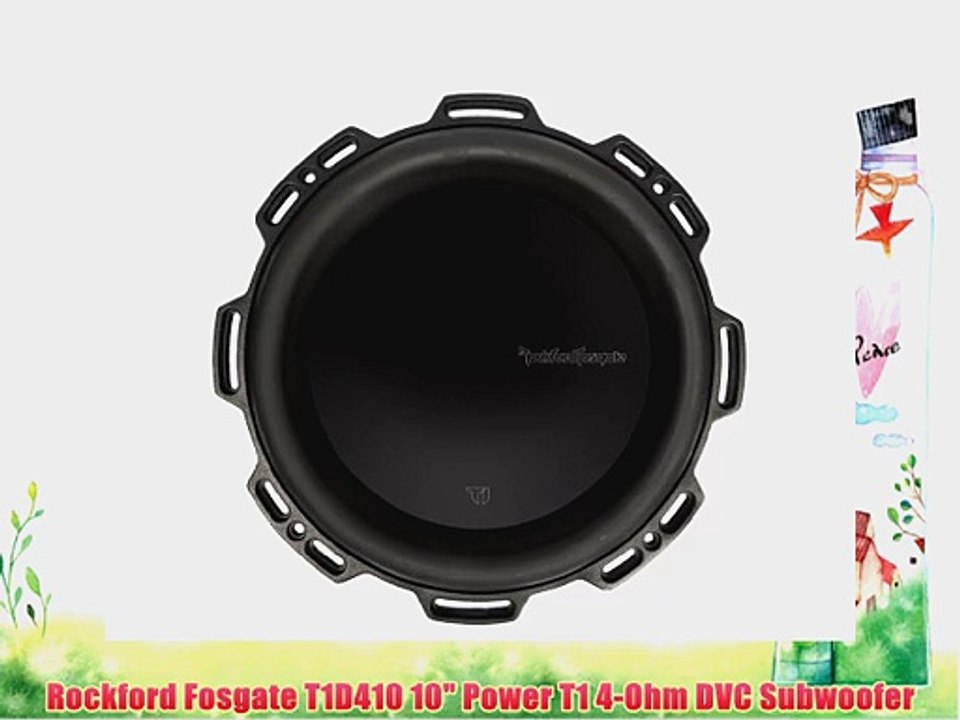 Brand New Rockford Fosgate T1D410 Power 101200 Watt Peak/600 Watt RMS Power Dual 4 Ohm T1 Series