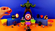 12 Play Doh Superhero Eggs Ironman Batman Spiderman X Men Hulk Captain America Superman