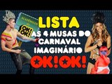 Top 4 Musas de um carnaval imaginário - Grazi, Susana Vieira, Bárbara Evans e o Bieber