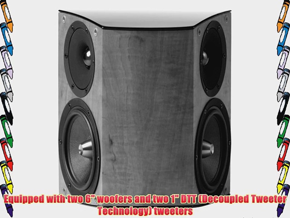 Jamo C80 SUR Left Surround Sound Speakers (Single Black)