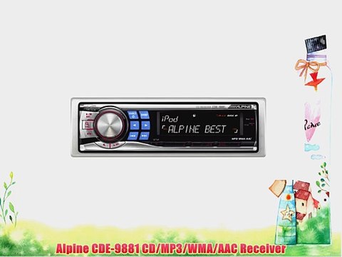 Alpine CDE-9881 CD/MP3/WMA/AAC Receiver