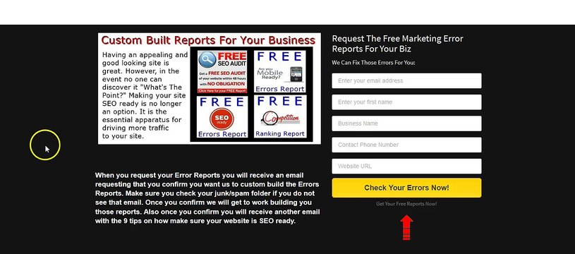 FREE SEO Local Submission Directory Citation Errors Report