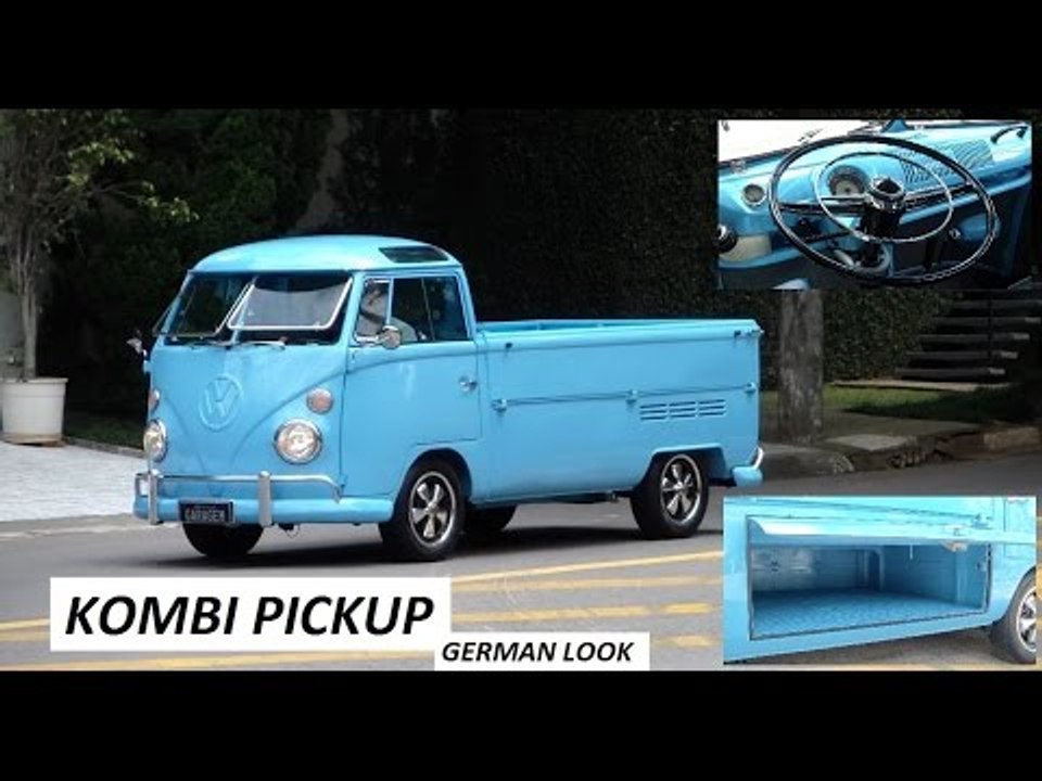 Garagem do Bellote TV: Kombi German Look (1200, rodas Fuchs, pára-brisa safári)