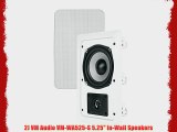 2) VM AUDIO Shaker 5.25 150 Watt 2 Way In-Wall Surround Sound Home Speaker Pair