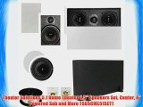 Theater Solutions 5.1 Home Theater 6.5 Speakers Set Center 8 Powered Sub and More TS65CWL51SET1