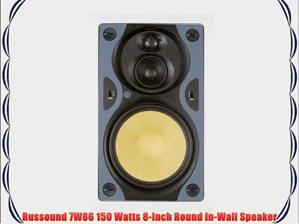 Russound 7W86 150 Watts 8-Inch Round In-Wall Speaker