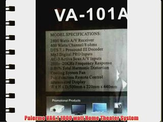 Palermo VA6.1 1000 watt Home Theater System