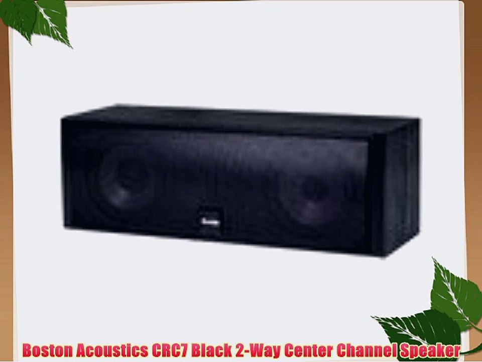 Boston Acoustics CRC7 Black 2-Way Center Channel Speaker