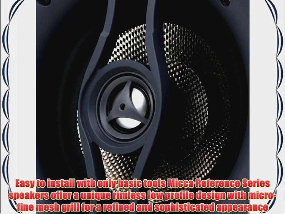Micca R-6C 6.5-Inch Reference Series Rimless In-Ceiling Speaker White