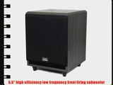 Theater Solutions SUB6F Front Firing Powered Subwoofer (Black)