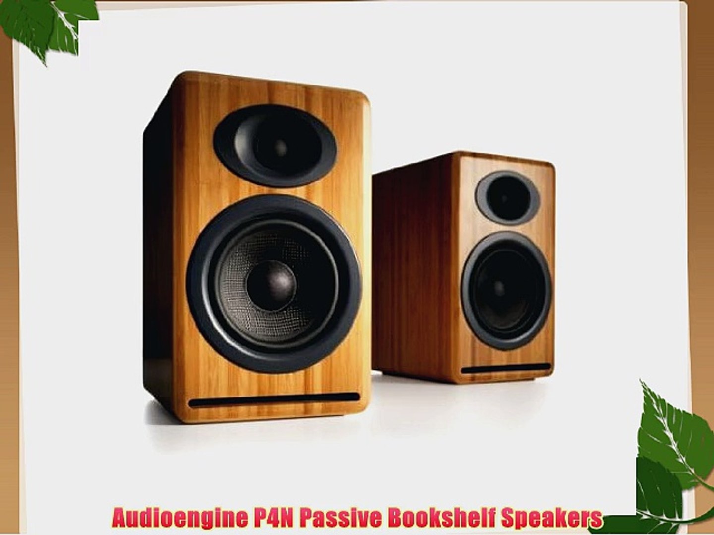 Audioengine P4n Passive Bookshelf Speakers Video Dailymotion