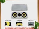 Acoustic Audio HD-6c Dual 6.5-Inch Kevlar Center Channel Speaker (White)