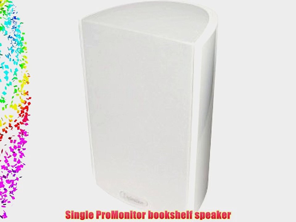 Definitive Technology ProMonitor 800 Bookshelf Speaker (Single White)