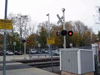 Brockton Montello MBTA station railroad crossing