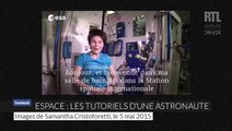 Toilettes, salle de bain, sport, les drôles de tutoriels d'une astronaute