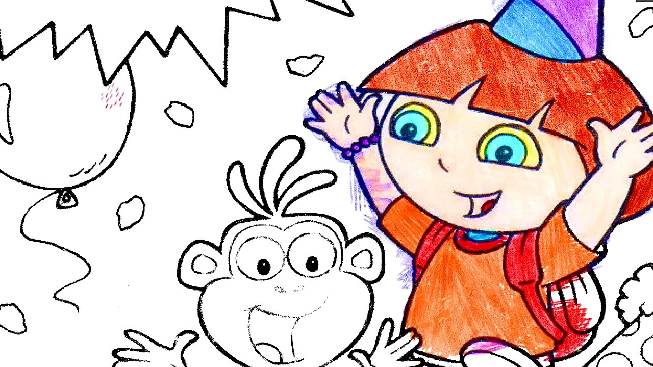 Dora The Explorer Coloring for Childrens Dora