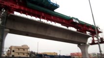 Hyderabad Metro Rail Launching Girder near Uppal RTA Office