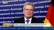 Federal President of Germany Joachim Gauck talks about the United States of Europe | German