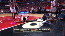 LeBron James Rolls His Ankle _ Cavaliers vs Bulls _ Game 4 _ May 10, 2015 _ 2015 NBA Playoffs