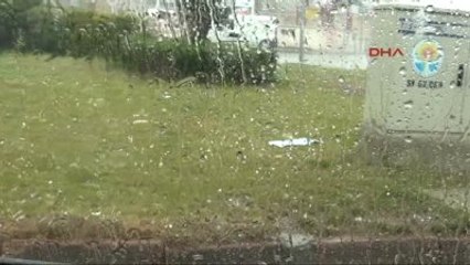 Adana'da Sağanak Yağmur ve Dolu -1