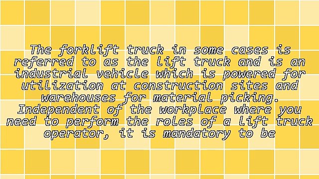 Importance Of Having A Forklift Certification